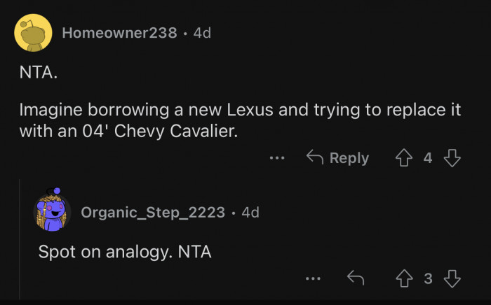 You can't replace something with a cheaper alternative.