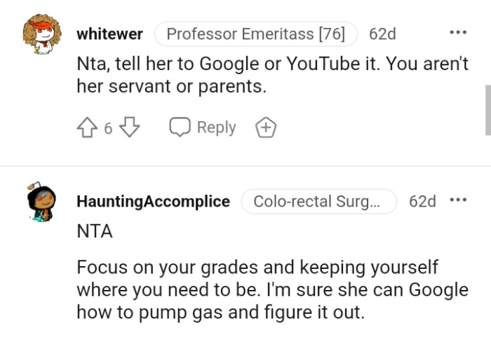 The OP should focus on her grades and keep herself where she needs to be