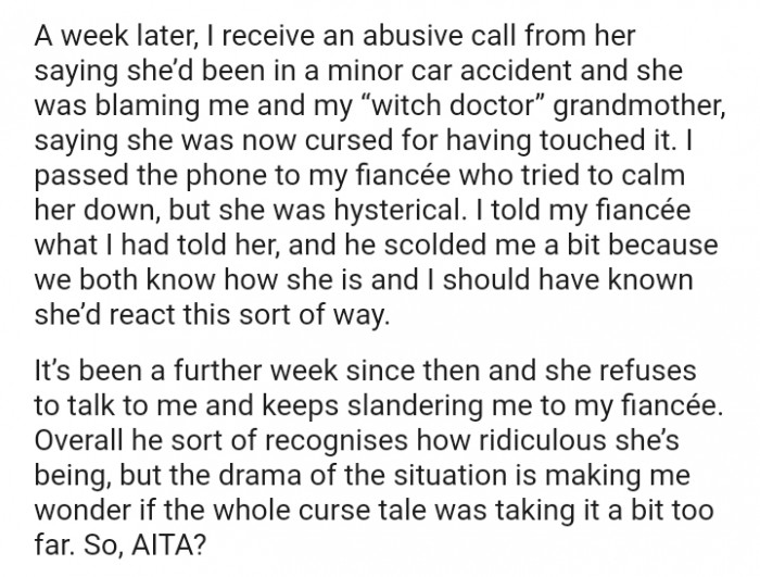 He Scolded the OP a Bit Because They Both Know How She Is