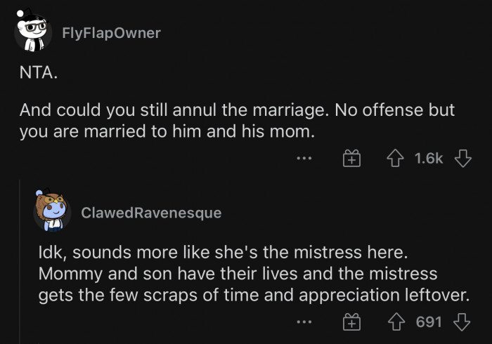 The whole marriage is weird.