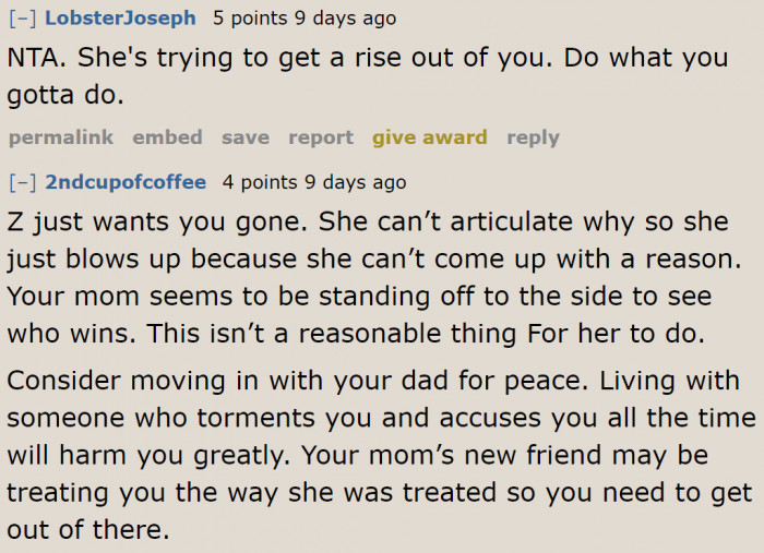 The bottom line is that the OP needs to get away from this situation.