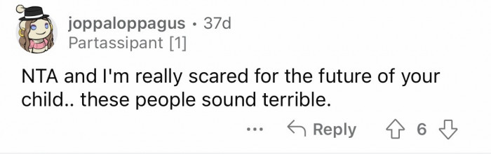 11. You should choose between staying and starting to prioritize your future child without his father.