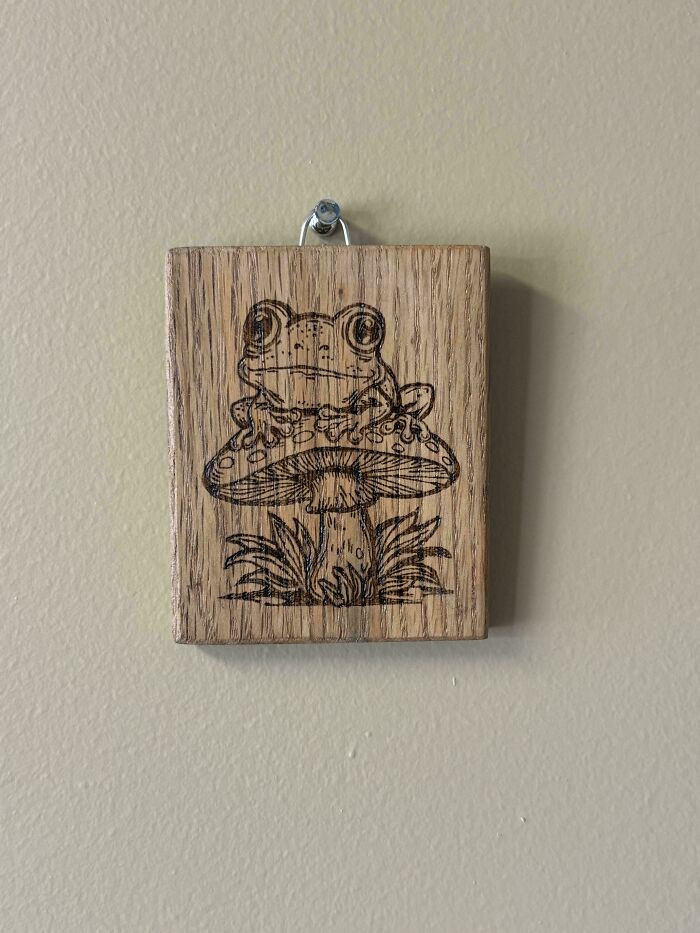 "Frog On A Mushroom"