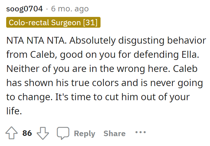 We agree with everyone here saying NTA for OP's post.