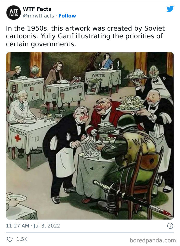 39. The priorities of certain governments