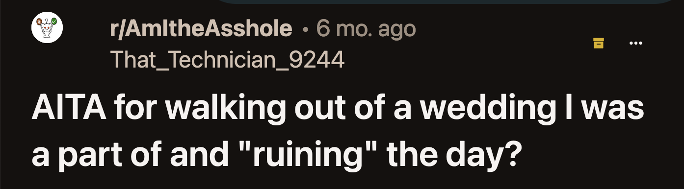 OP's sudden departure created chaos. Stacy had no idea what to do because OP handled everything wedding-related for her.