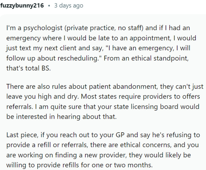 A psychologist says: