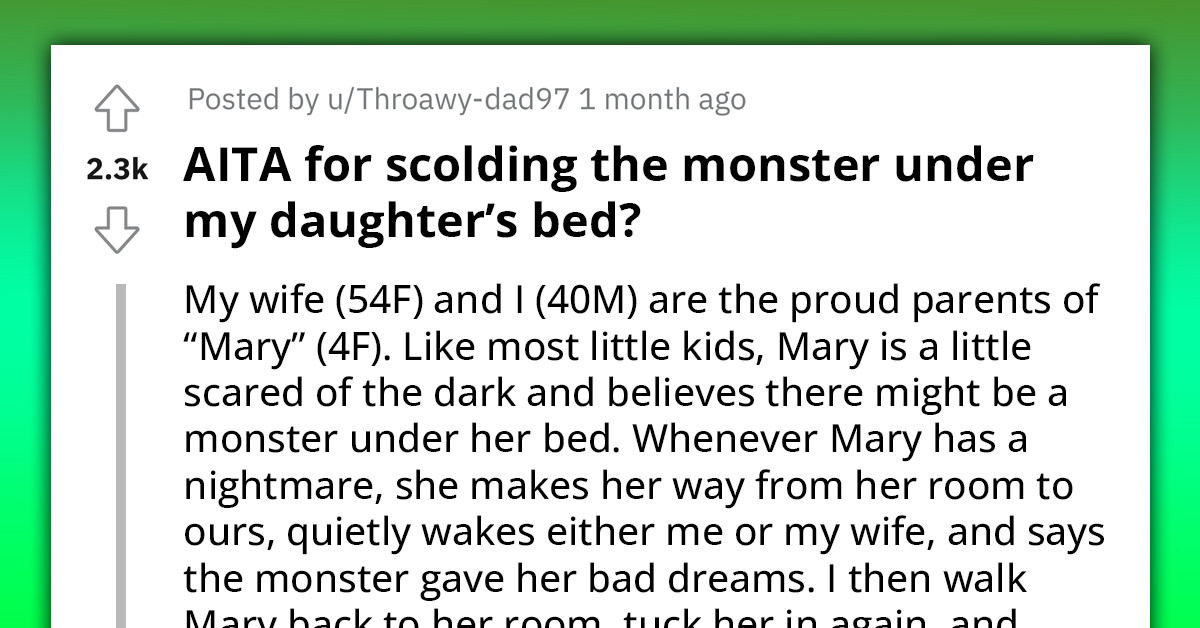 Redditor Shares His Quarrel With Father-In-Law Over Scolding Monsters Under Daughter’s Bed, Motivates Redditors To Share Their Ways Of Dealing With Them
