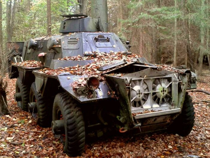 "APC Left In The Woods, Surrey, UK"