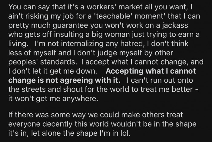 Asking people to treat you better won't mean they'll actually do it.