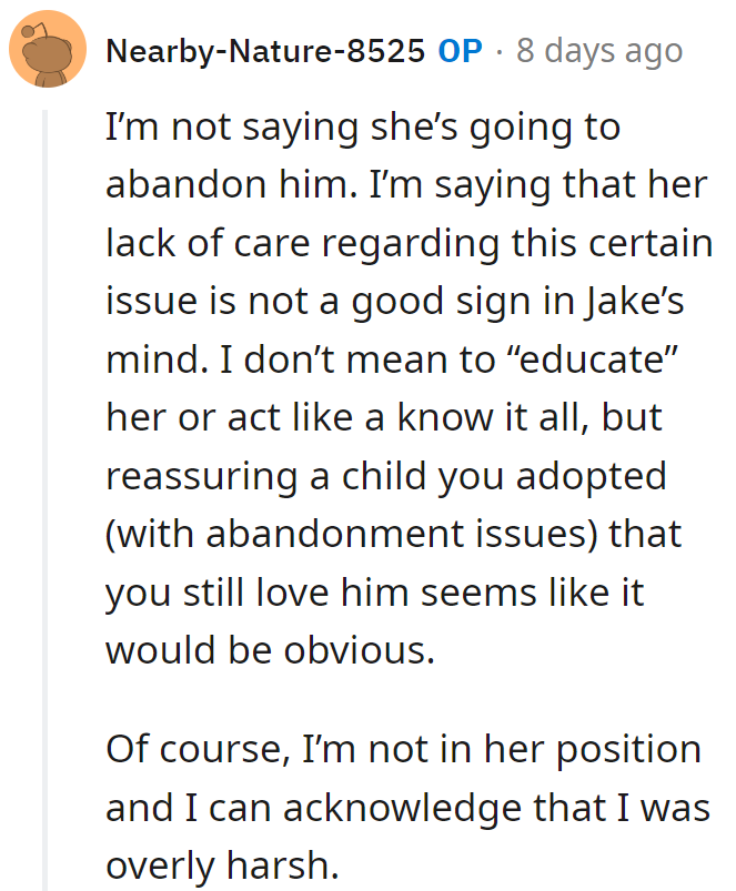 Reassuring Jake: not rocket science, just love logic. Even Einstein had his 'oops' moments.