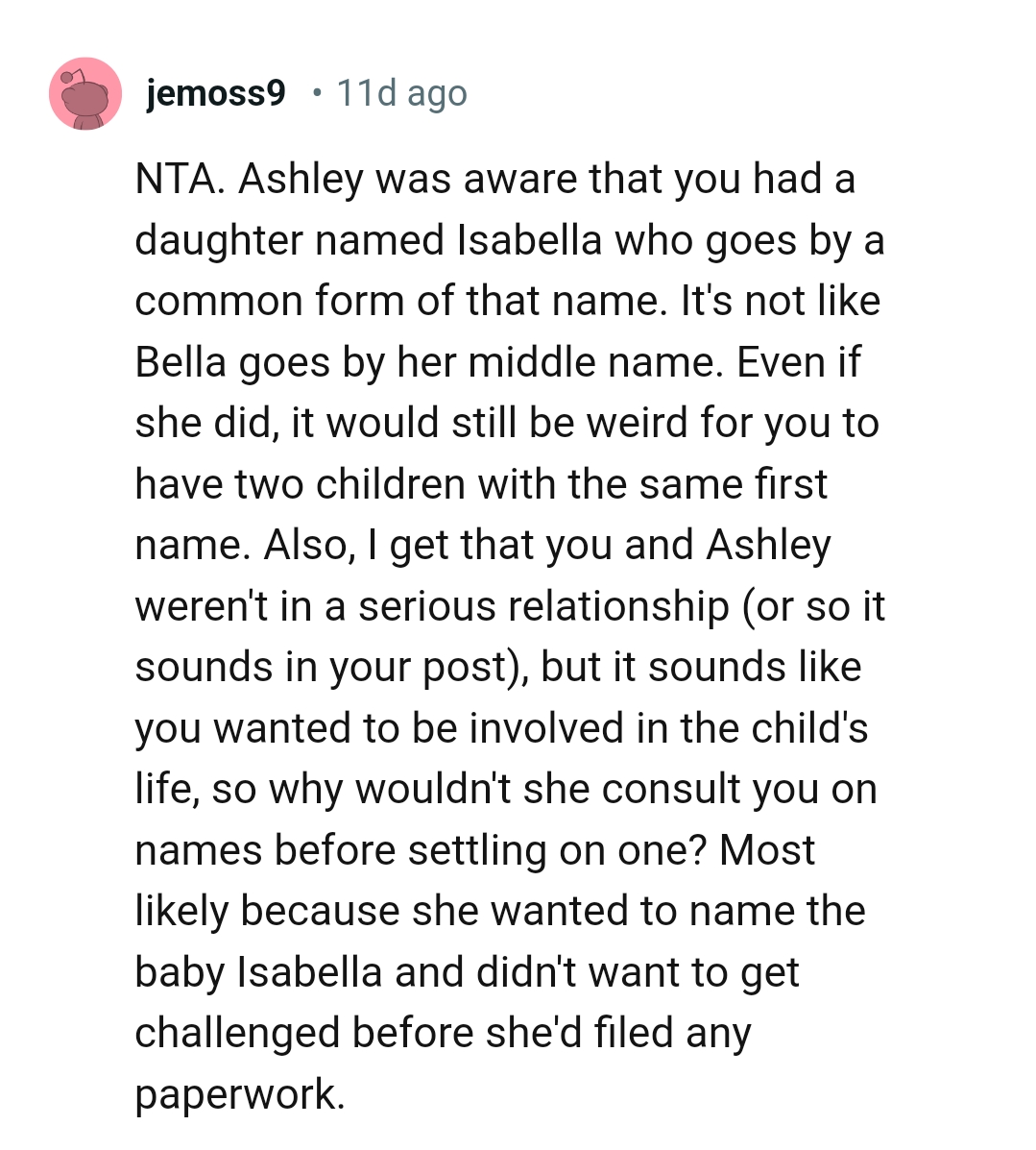 It would be weird for the OP to have two children with the same name