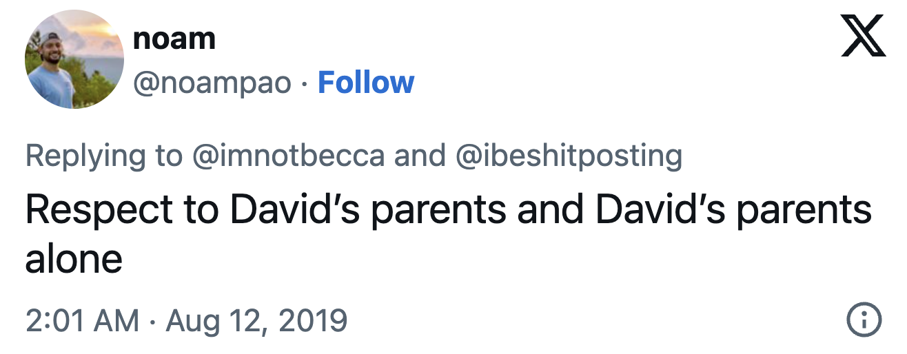 David's the cream of the crop here
