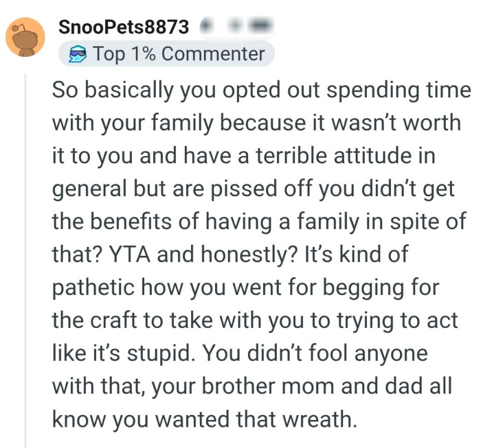 We've gathered some of the most upvoted comments from other Redditors for you to read through below