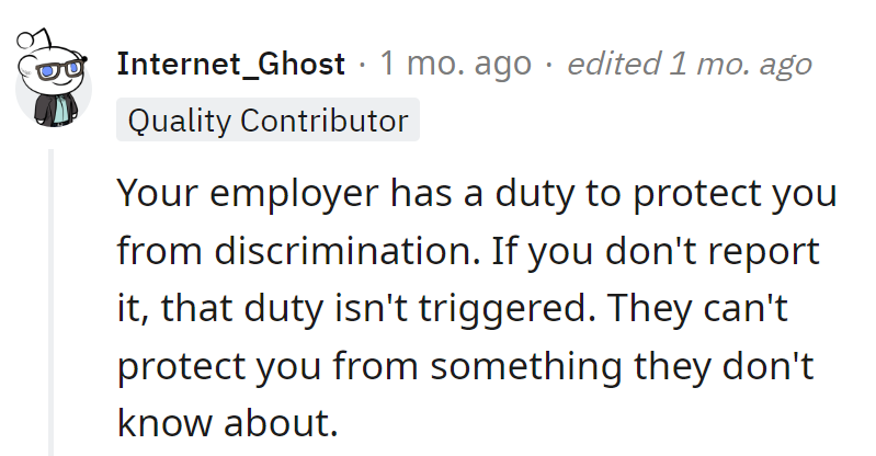 Silence won't stop discrimination.