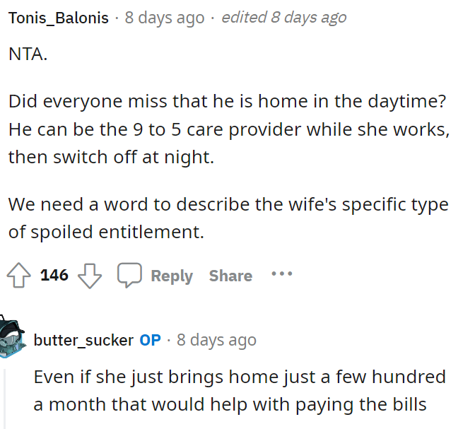 He doesn't seem to be asking for much, honestly.