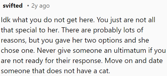 She had choices and made one.