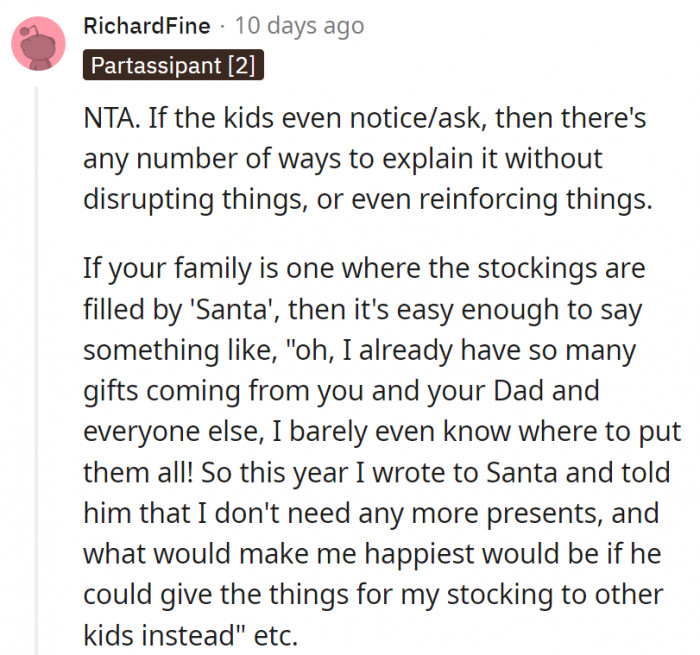 14. The missing stocking will be easy enough to cover up for the kids