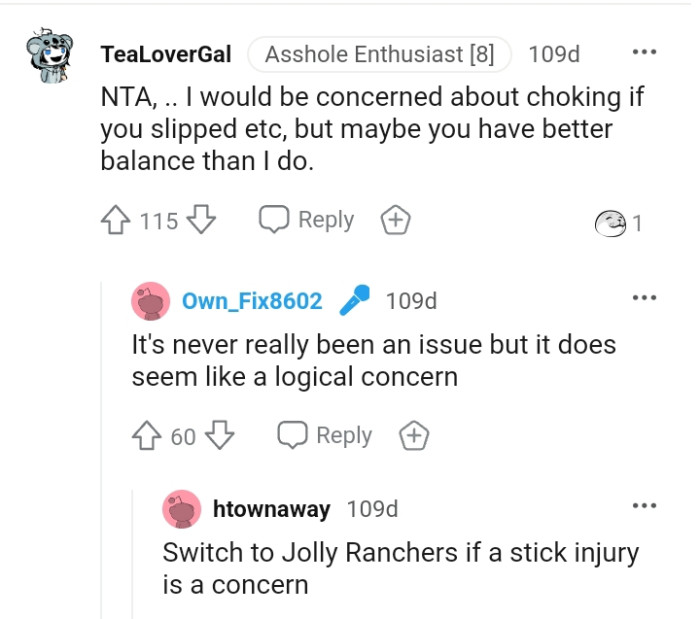 Slipping does seem like a logical concern