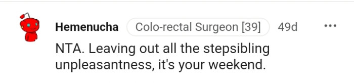 Here are a bunch of comments from other Redditors: