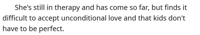Charlotte has come a long way, but still finds it difficult to accept love.