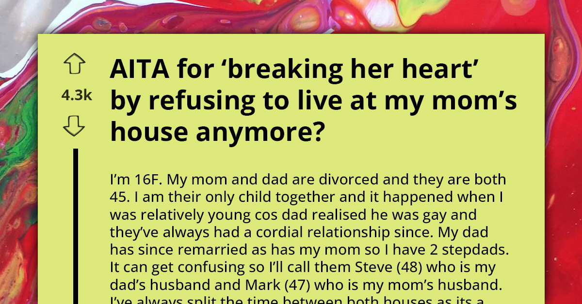 Teen Accused of Breaking Mom’s Heart After Choosing to Move In with Dad Over Mom’s Cramped Apartment