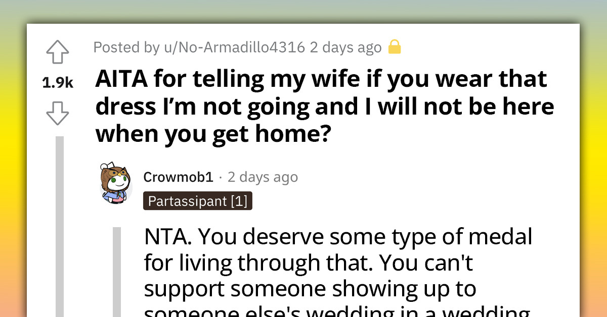 Momzilla Wears White Evening Dress To Son's Wedding "So Everyone Would Remember Who Gave Birth To The Groom," Risks Losing Her Marriage Over It