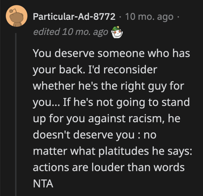 If OP plans on spending the rest of her life with this guy and start a family with him, how will he protect their children from his own family?
