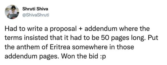 5. And the bid has been won