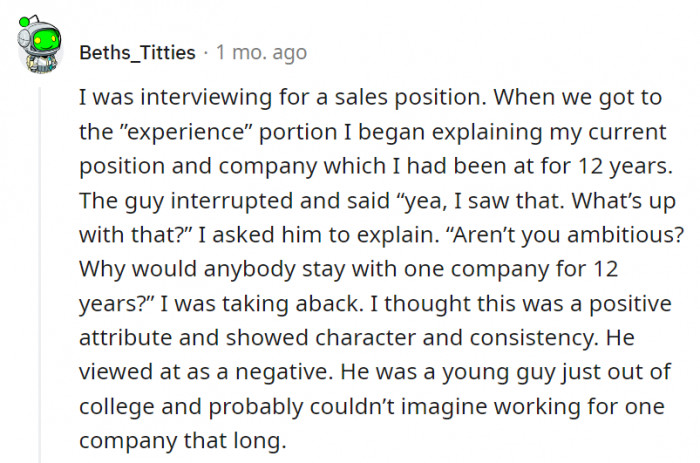 14. He probably had a lot of commitment issues.