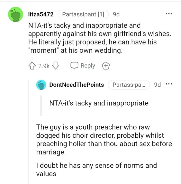 He Can Have His Own Moment at His Wedding