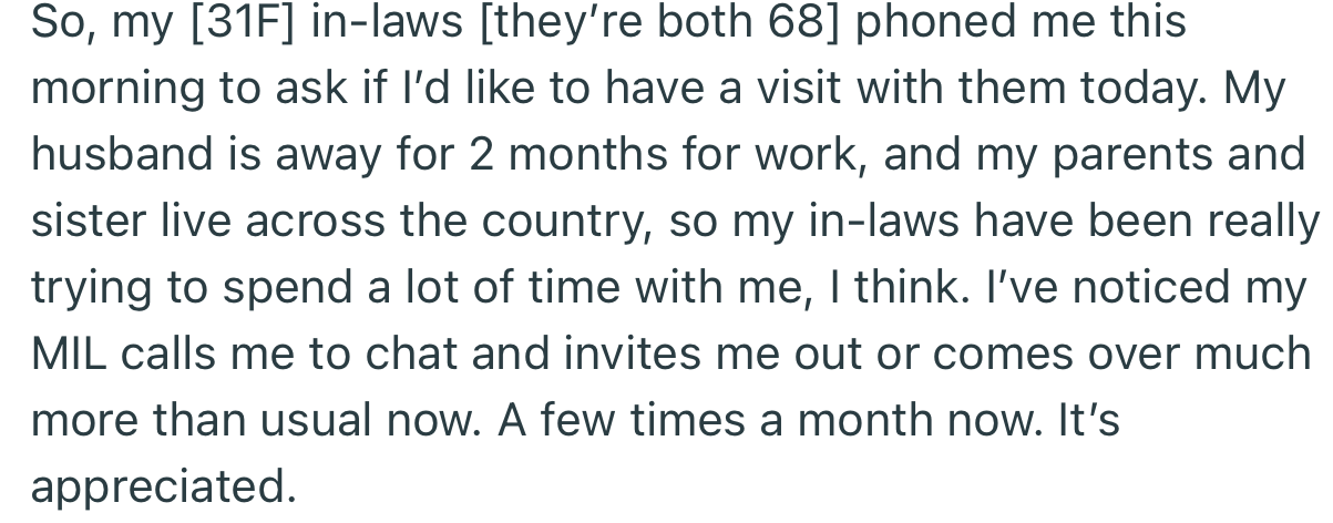 OP’s In-Laws Called and Asked to Have a Meet-Up