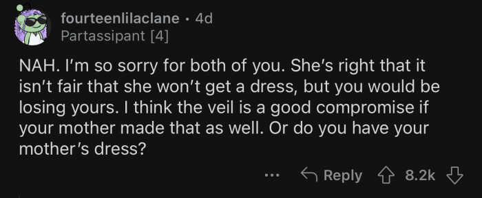 Here's how the Reddit community reacted to u/TAMotherDress's post: