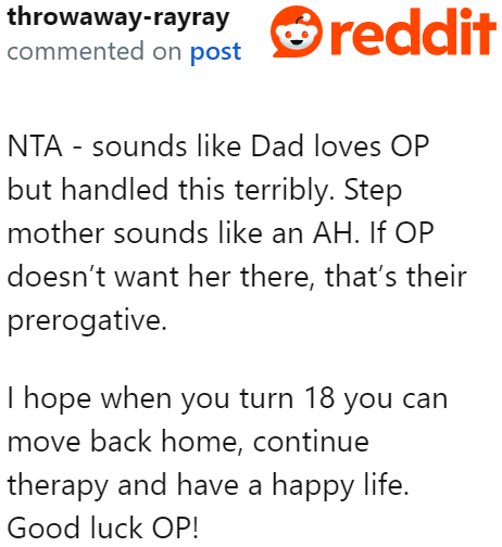 Although his dad was a loving father, he wasn't exactly a good father to the OP.
