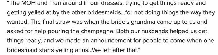 bridesmaids means appointing them as unpaid event planners