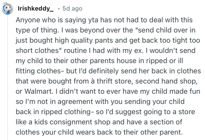 “Anyone who is saying yta has not had to deal with this type of thing.”