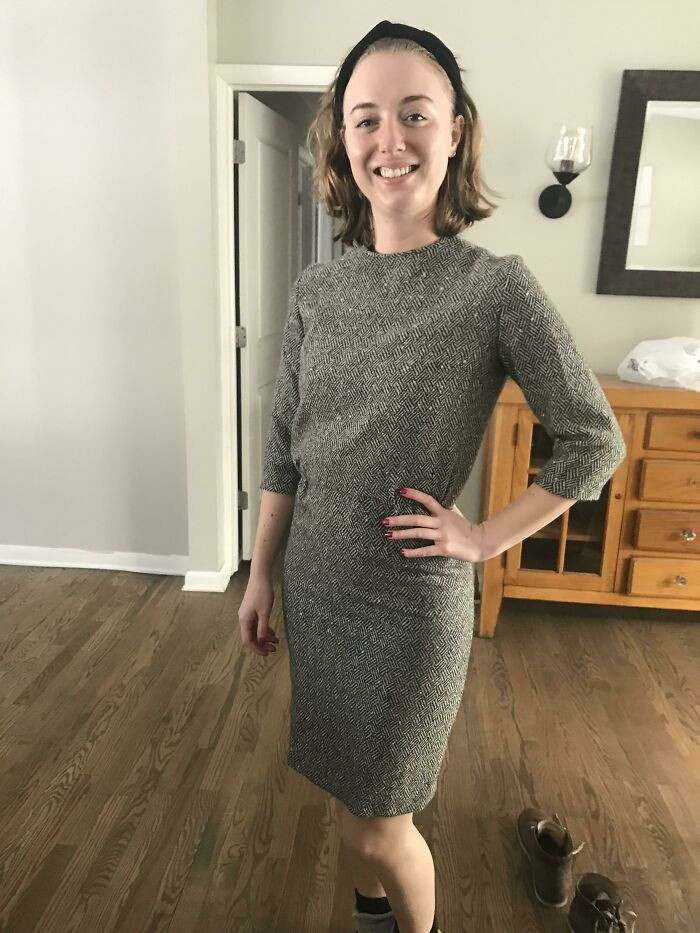 17. This handmade dress from the sixties was found in a walled-off secret closet