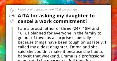 Father Pressures Nanny Daughter To Choose Between Family And Job Commitments