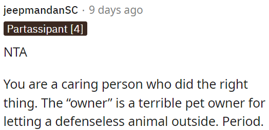 The owner's negligence is unacceptable.