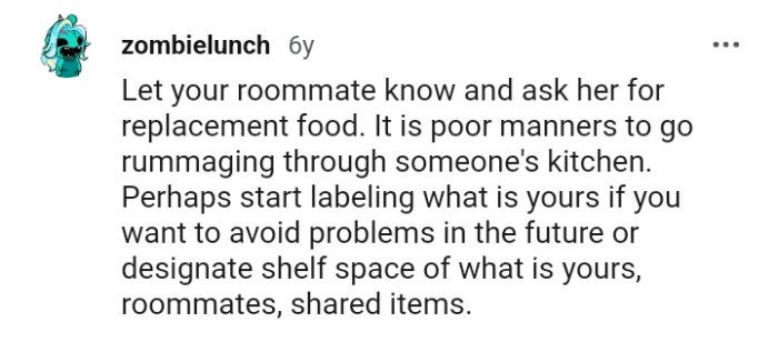 The OP should label what is hers