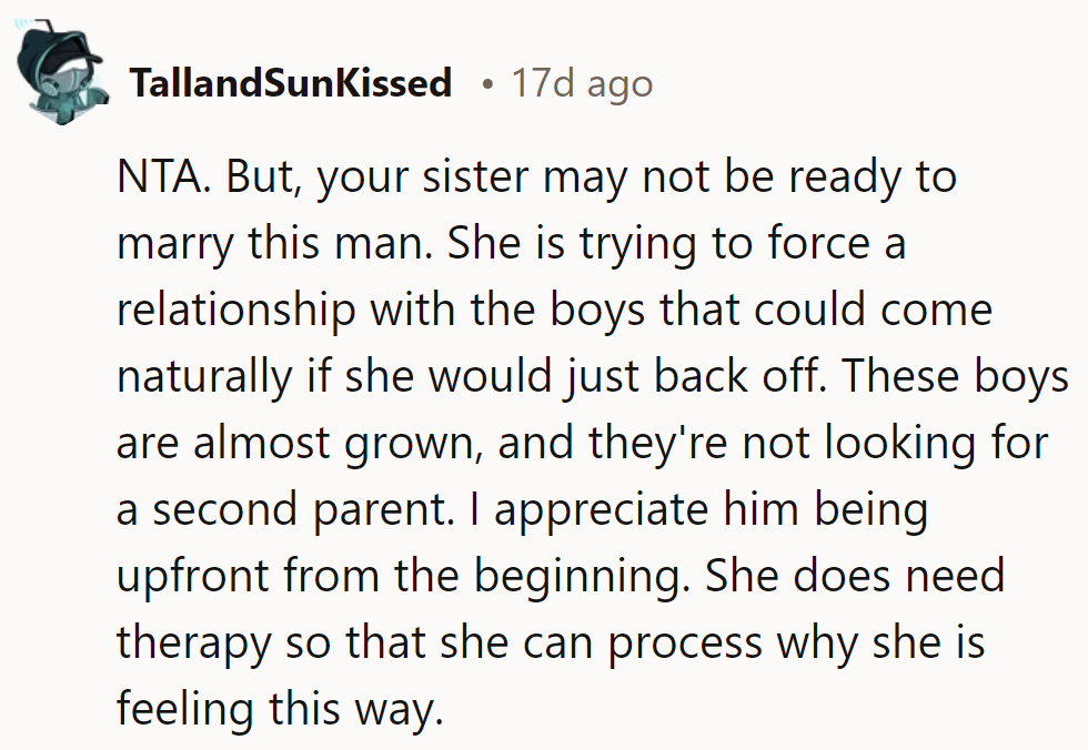 NTA. She might not be ready for marriage. She should back off and seek therapy.