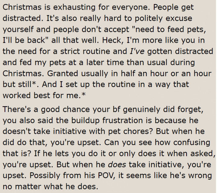 The OP needs to be understanding since Christmas is a busy season.