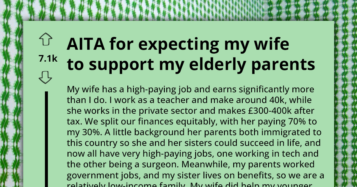 Couple Gets Into Argument Because High-Earning Wife Refuses To Support Husband's Elderly Parents