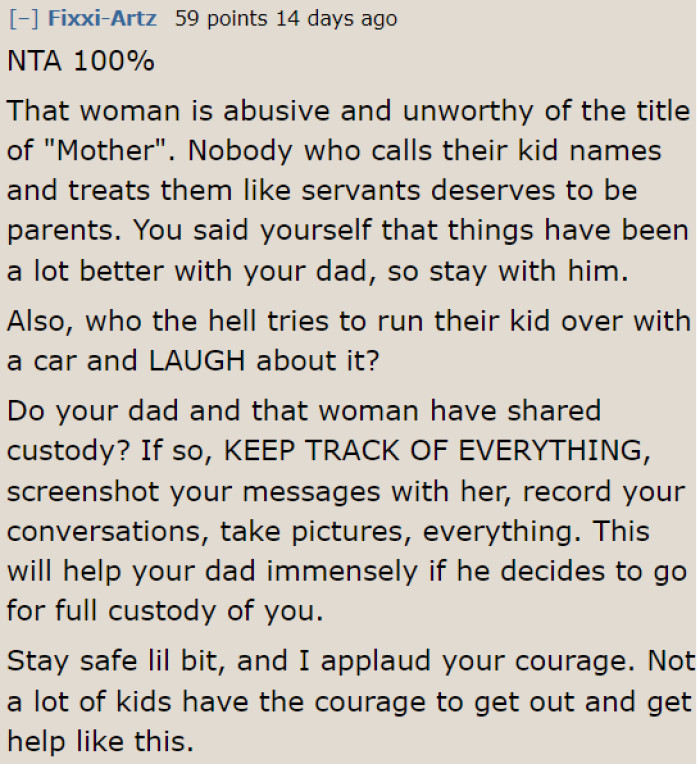 Some Redditors feel that the OP's mom has no right to be called mom with this kind of behavior.