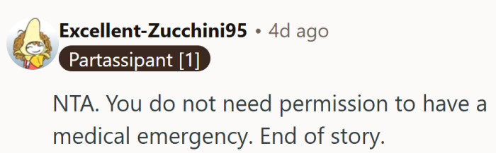 A simple reminder that needing help should never require approval.