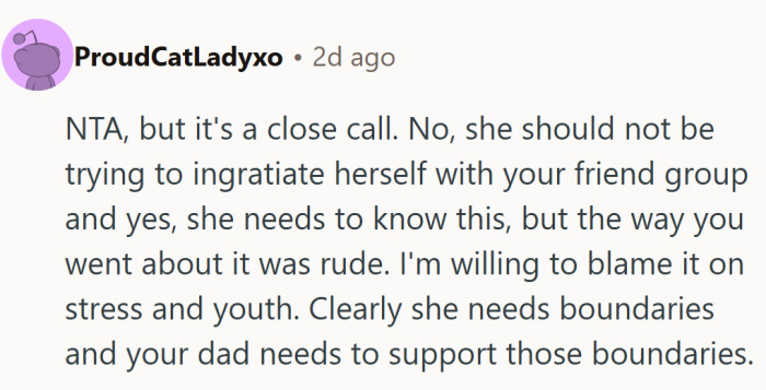 This one walks the tightrope, calling it a near miss where both sides crossed lines but stress and teenage nerves probably did most of the talking.