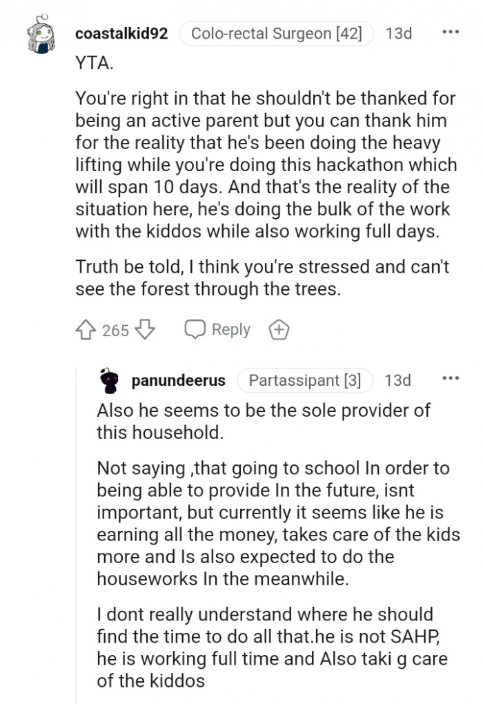 That's the reality of the situation here