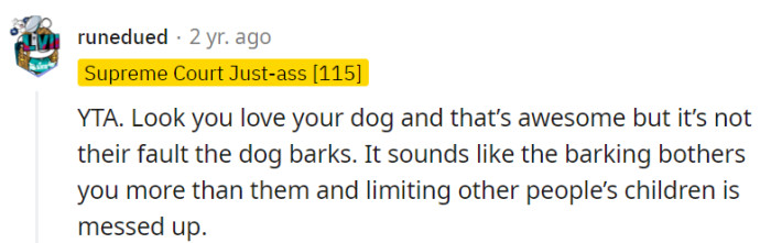 Not their fault at all.