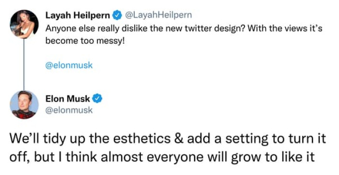 Elon Musk responded to a user’s complaint