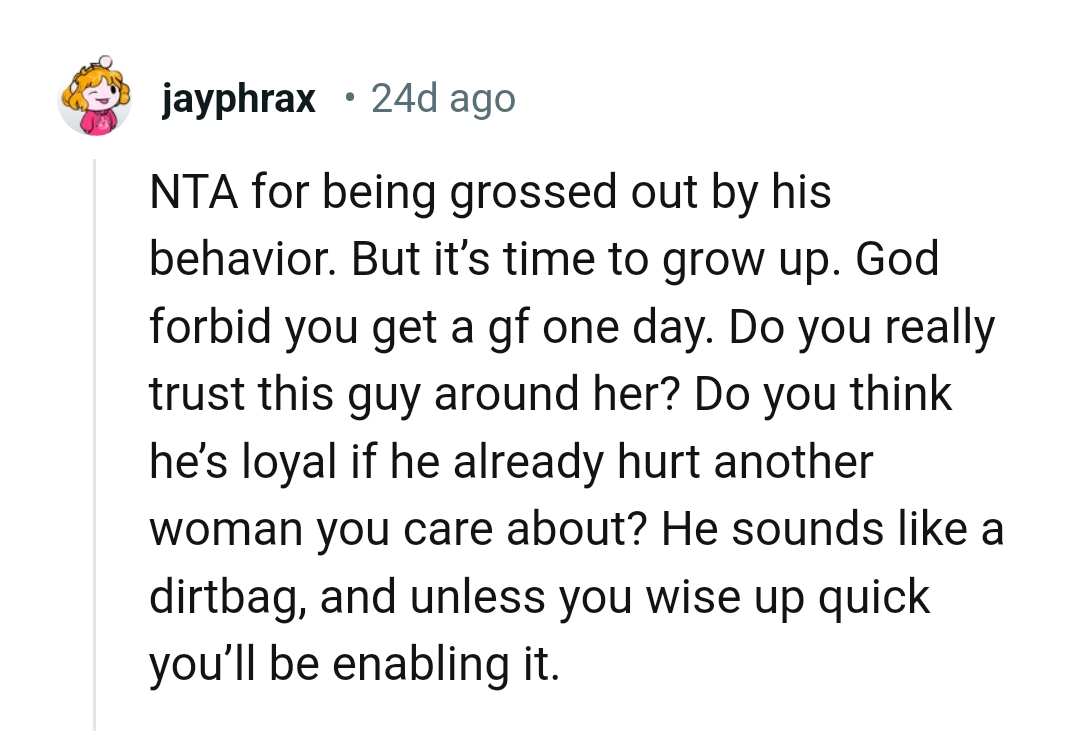 He sounds like a dirtbag